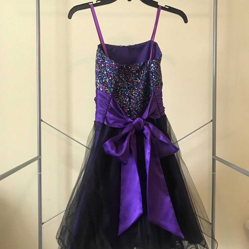 Short Purple Prom Dress